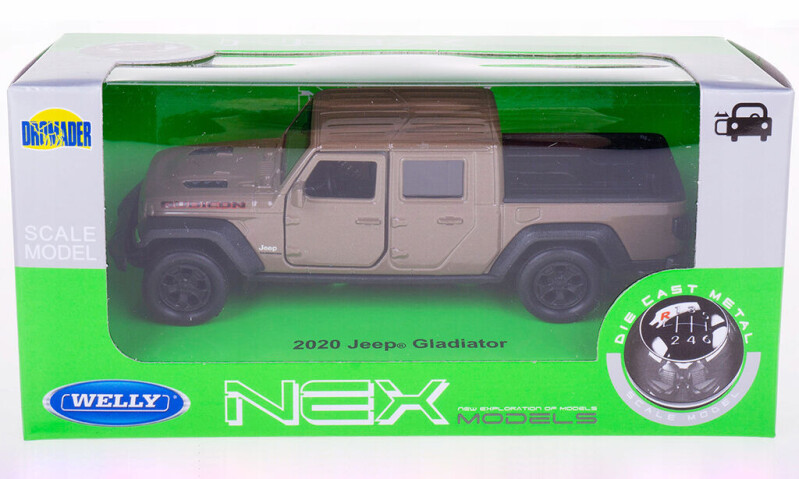 Welly Jeep Gladiator (2020) 1:34 hnědý